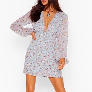 Nasty Gal | Let’s Grow Dancin’ Floral Mini Dress